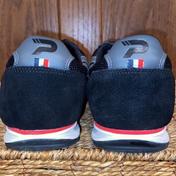 Patrick Black Leather Suede Sneaker - Picture 10 of 16